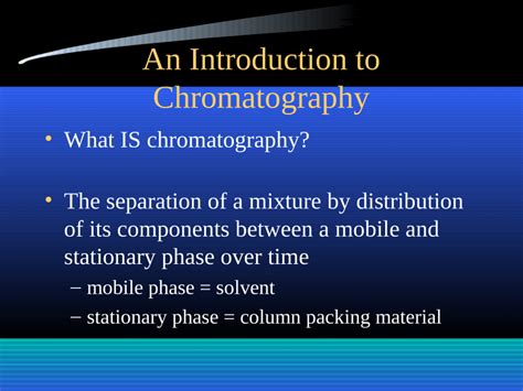 An Introduction to Chromatography .
